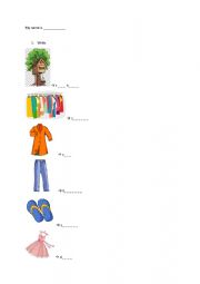 CLOTHES VOCABULARY 