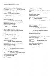 English Worksheet: Second Conditional Song