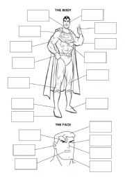 English Worksheet: Physical description with Superman!