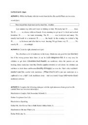 English Worksheet: mid-term test n3 8th form (language part)