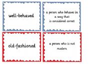 Compound Adjectives (1/3) - Matching Cards