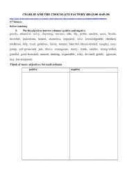 English Worksheet: Charlie and the chocolate factory Intermediate