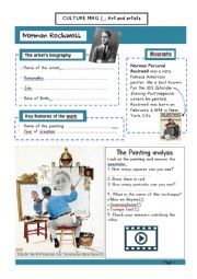 English Worksheet: Norman Rockwell