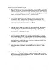 English Worksheet: Cooperative learning