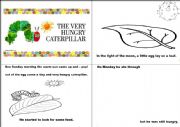 English Worksheet: The Very Hungry Caterpillar mini-book