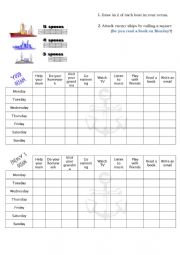 English Worksheet: Battleship present simple