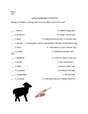 English Worksheet: Lamb to the Slaughter by Roald Dahl