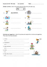 English Worksheet: Invitations ad suggestions