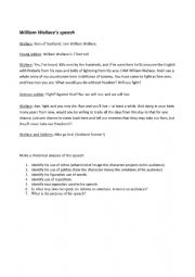 English Worksheet: Work sheet - Speech by William Wallace - Braveheart