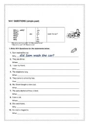 Simple past - WH questions