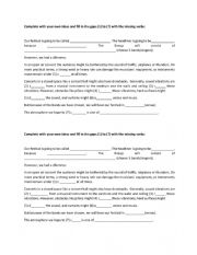 English Worksheet: Talking about Festivals