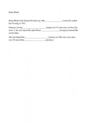 English Worksheet: James Bond