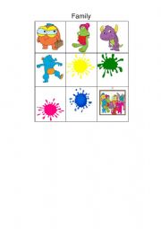 English Worksheet: Monster family