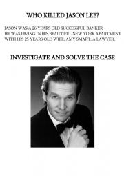 English Worksheet: Detective investigation