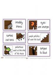 English Worksheet: Gruffalo flashcards