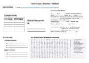 English Worksheet: I dont care ( Sheeran - Bieber) - Worksheet 2