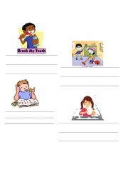 English Worksheet: Have to Dont have To 