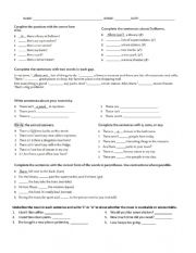 English Worksheet: QUANTIFIERS