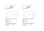 English Worksheet: Shapes