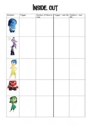 Inside Out - worksheet