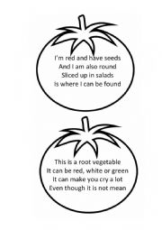 Vegetable Riddles