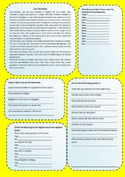 English Worksheet: Written comprehension