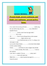 Mixed tenses review