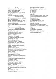 English Worksheet: hello