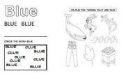 English Worksheet: BLUE