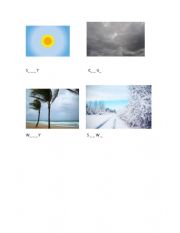 English Worksheet: THE WEATHER