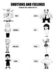 English Worksheet: Feelings and Emotions