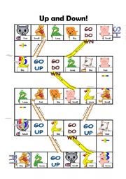 English Worksheet: Board Game (Big, Small, Fast, Long etc)