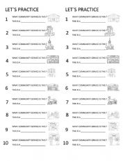 English Worksheet: COMMUNITY HELPERS