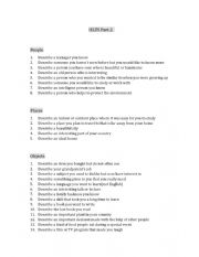 English Worksheet: IELTS Speaking Part 2 Topics