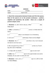 English Worksheet: homework  comparative