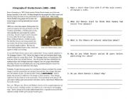 English Worksheet: Reading Comprehension 