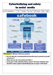 English Worksheet: CYBERBULLYING AND  ONLINE SAFETY