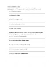 English Worksheet: ADJECTIVES ORDER