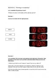 English Worksheet: time vocabulary