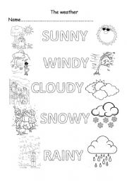 Weather - vocabulary