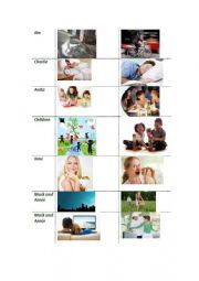 English Worksheet: picture with activities