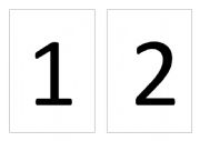 English Worksheet: number matching game
