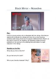 English Worksheet: Black Mirror Nosedive