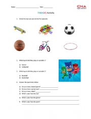 English Worksheet: Pj masks