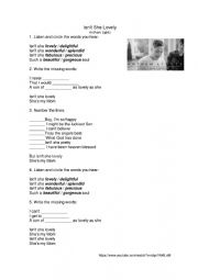 English Worksheet: Mothers day song 