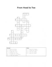 From Head to Toe Crossword