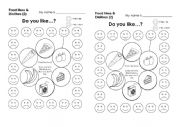 English Worksheet: like and dislikes