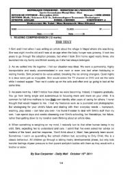 English Worksheet: Mid term test 3 2nd form