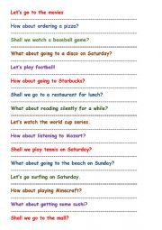 English Worksheet: Invitations Ice Breaker