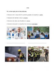 English Worksheet: Jobs